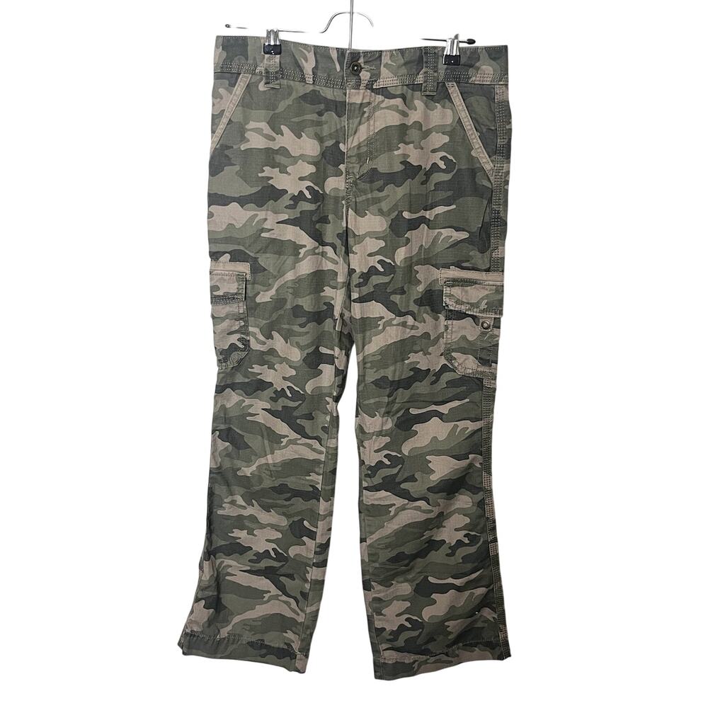 Carhartt Women's Green Camouflage Camo Relaxed Cargo Pants Size 6 Outdoor Grunge